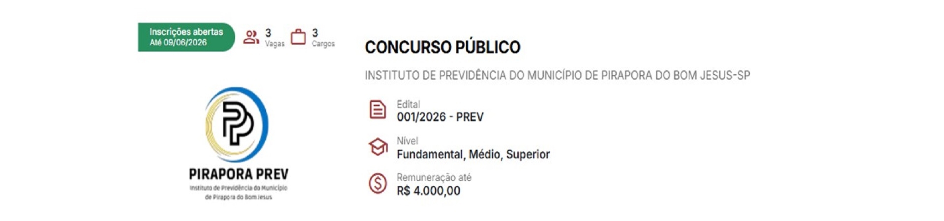 Concurso Público 2026